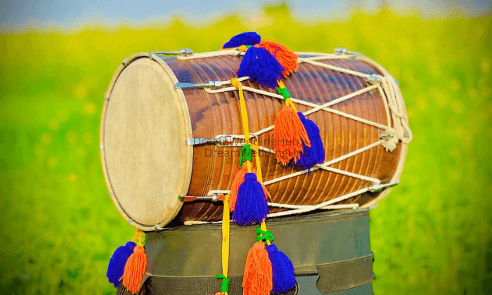 Punjabi dhol band group
