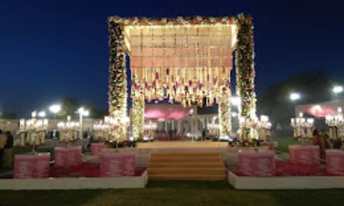 a S K Tent Light and Dj Sound