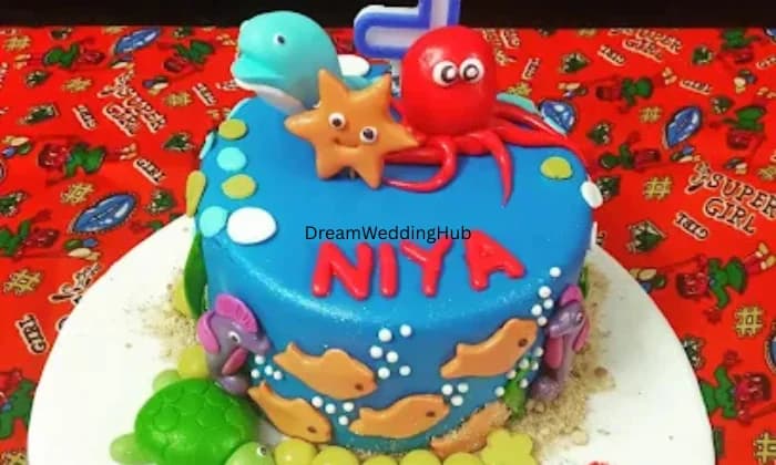 Moon star cream  cake